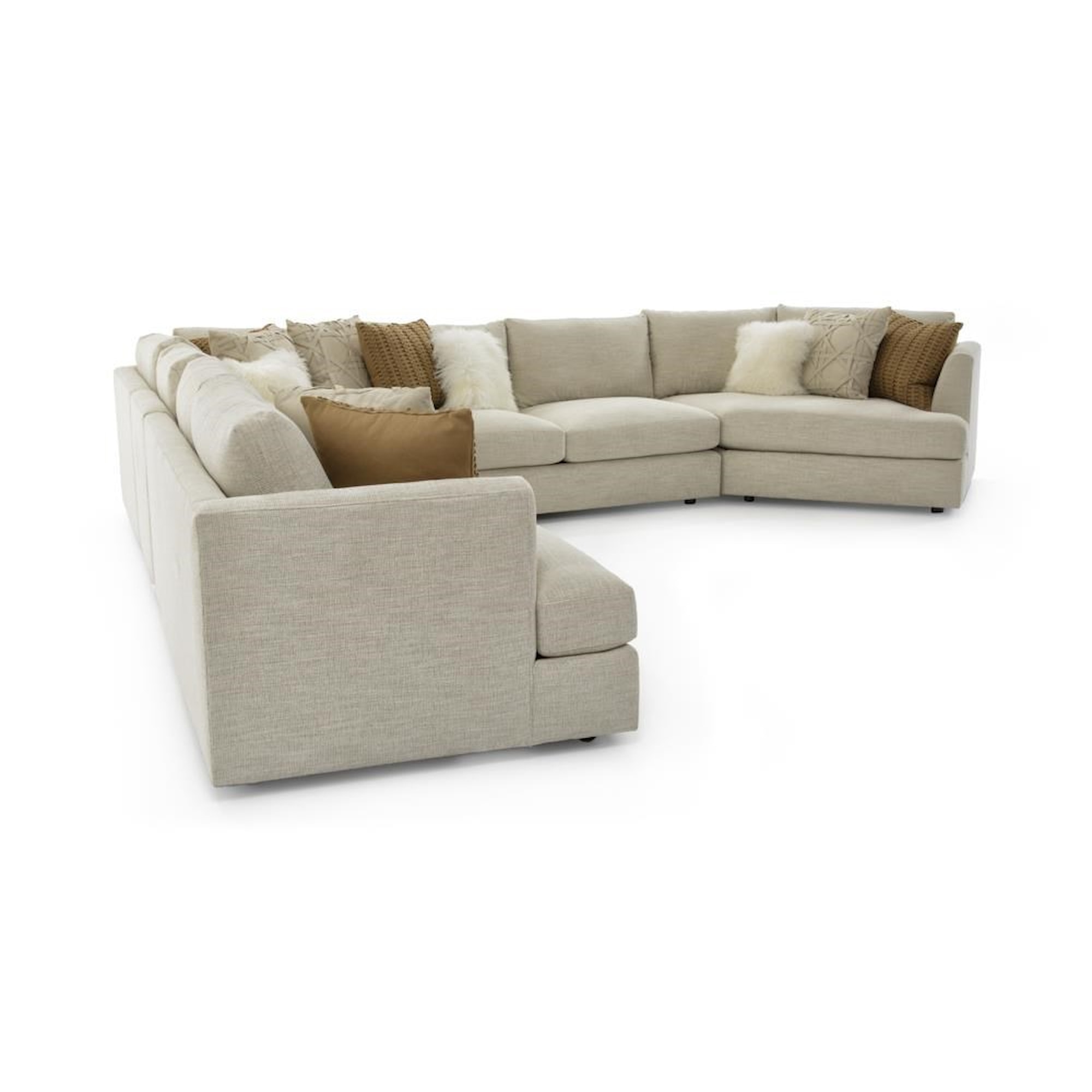 Bernhardt Sydney B94 Sect Seven Seat Sectional Sofa Baer's Furniture
